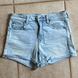 American Eagle Outfitters Blue Jean Shorts High-Waisted